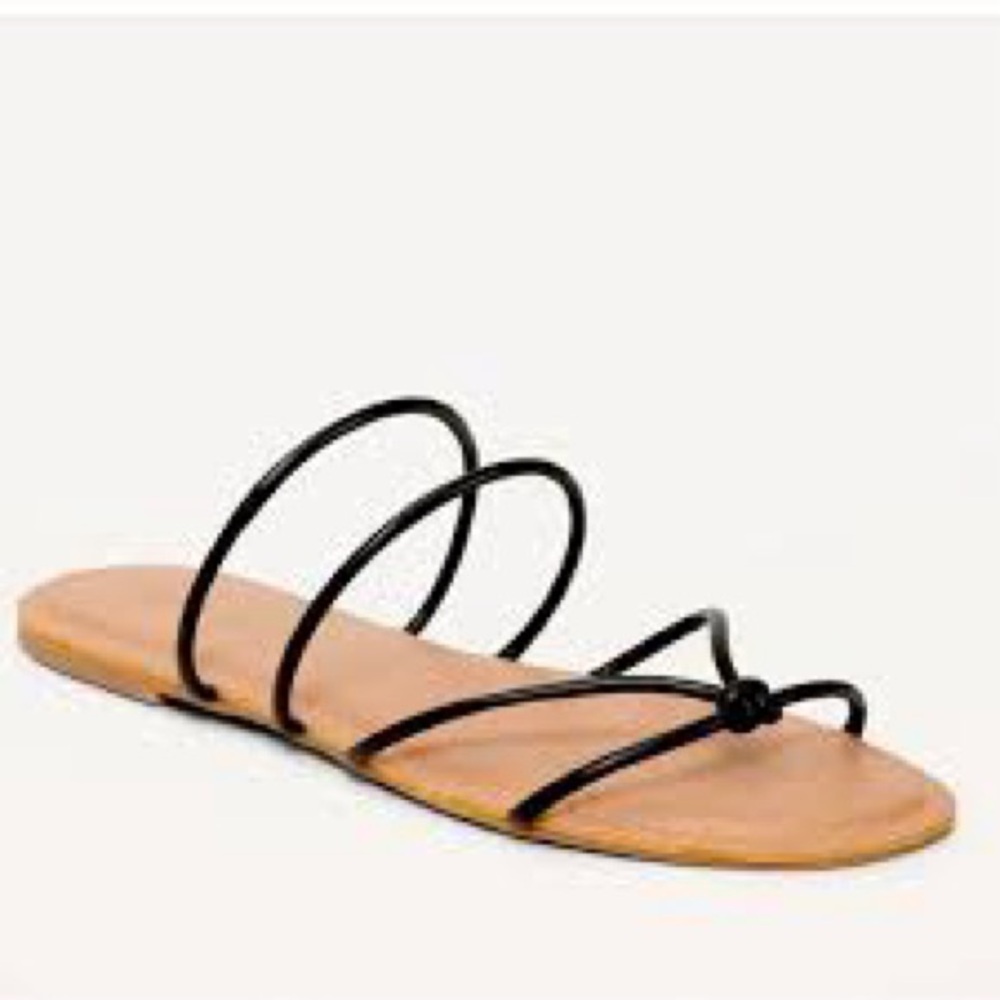 Old Navy Black and Tan Sandals
